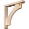 Ekena Millwork Westlake Block Smooth Bracket w/ Offset Brace, Douglas Fir, 3 1/2"W x 20"D x 20"H BKT0402X20X20WTL05SDF - alternate 1